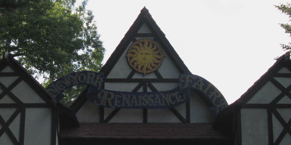 entrance to the New York State Renaissance Faire