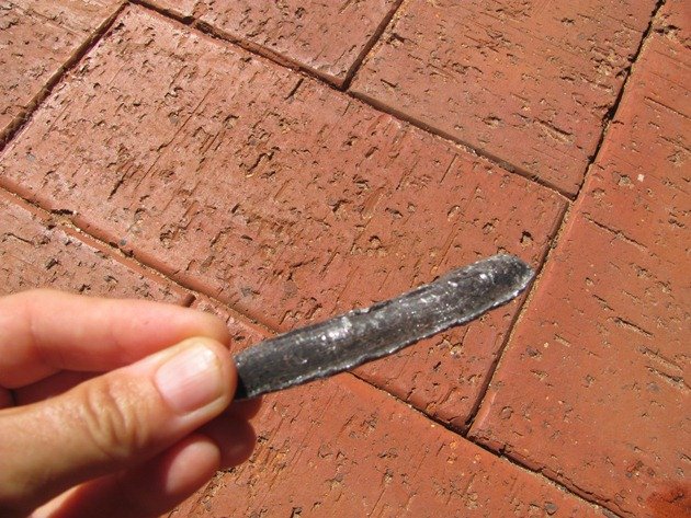 Metal out of tyre