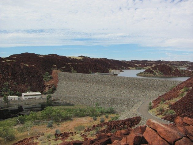 Dam wall from lookout