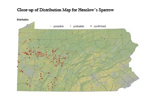 henslow's sparrow map
