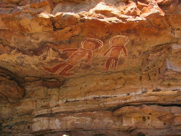 Aboriginal cave drawings