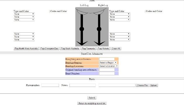 Bird leg data