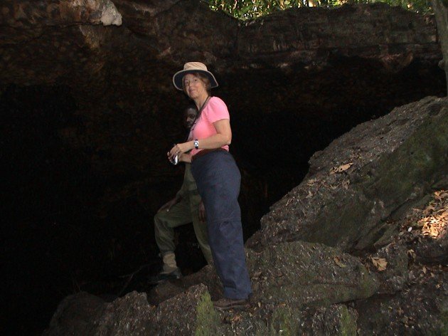 Mum at the cave