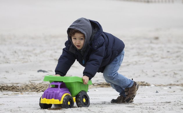 Desi and his dump truck