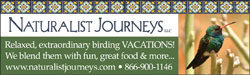Nature & Birding Tours Worldwide - $100 Welcome New Client Discount!