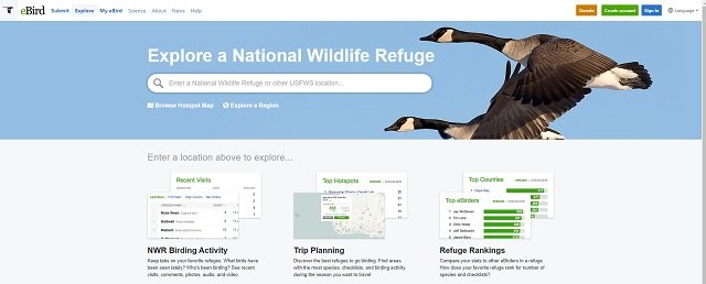 eBird Explore a National Wildlife Refuge